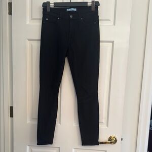 7 For All Mankind Black Velvety Stretched Women Skinny Jeans - S27